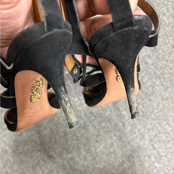 Aquazzura Black Strappy Heels - Picture 8 of 8